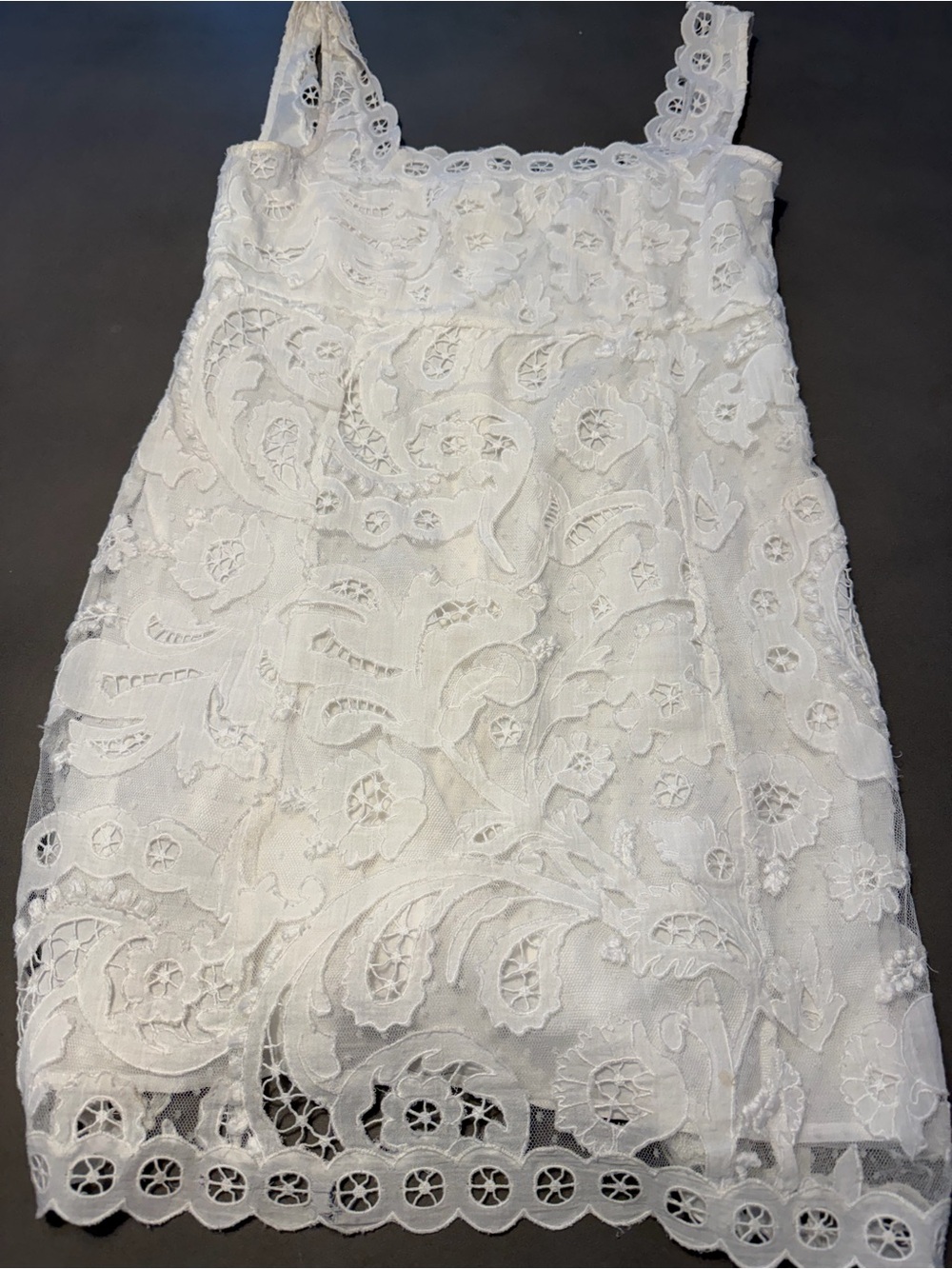 Sea New York White Eyelet Lace Square-Neck Mini Dress - Picture 9 of 9